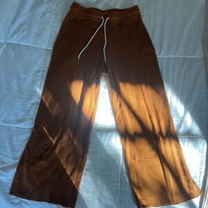 MATE the label / wide leg thermal cropped pants (xs)